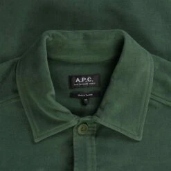 A.P.C. Adrien Overshirt - Vert -Emporio Clothing Shop a p c adrien overshirt vert p60792 898496 image