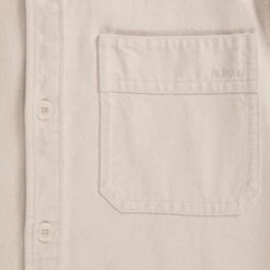 A.P.C. Basile Brodée Poitrine Overshirt - Ecru 7 A.P.C. Basile Brodée Poitrine Overshirt - Ecru -Emporio Clothing Shop a p c basile brodee poitrine overshirt ecru p60790 898594 image
