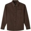 A.P.C. Basile Brodée Poitrine Overshirt - Marron -Emporio Clothing Shop a p c basile brodee poitrine overshirt marron p60791 898547 image