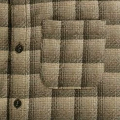 A.P.C. Trek Check Overshirt - Beige -Emporio Clothing Shop a p c trek check overshirt beige p60800 898665 image