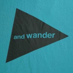 And Wander Big Logo T-Shirt - Blue -Emporio Clothing Shop and wander big logo t shirt blue p59338 874100 image