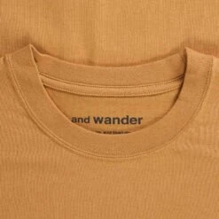 And Wander Big Logo T-Shirt - Dark Beige -Emporio Clothing Shop and wander big logo t shirt dark beige p59337 874075 image