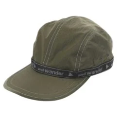 And Wander JQ Tape Cap - Khaki