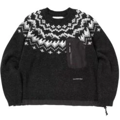 And Wander Lopi Knit Sweater - Black