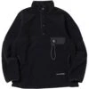 And Wander Wool Fleece Pullover - Black -Emporio Clothing Shop and wander wool fleece pullover black p61193 909532 image