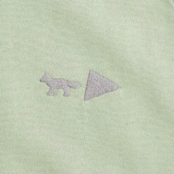 And Wander X Maison Kitsuné Dry Cotton Hoodie - Green -Emporio Clothing Shop and wander x maison kitsune dry cotton hoodie green p59321 873990 image