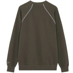 And Wander X Maison Kitsuné Dry Cotton Sweatshirt - Khaki -Emporio Clothing Shop and wander x maison kitsune dry cotton sweatshirt khaki p59319 873898 image