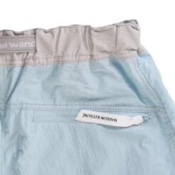 And Wander X Maison Kitsuné Hiking Set Up Shorts - Light Blue -Emporio Clothing Shop and wander x maison kitsune hiking set up shorts light blue p59314 874058 image