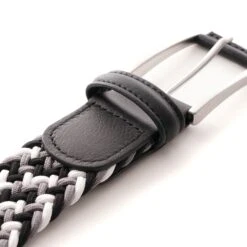 Anderson's Belts Elastic Woven Belt - Black/Grey -Emporio Clothing Shop andersons belts elastic woven belt black grey p32770 661157 image