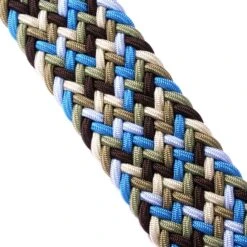 Anderson's Belts Woven Belt - Blue/Brown -Emporio Clothing Shop andersons belts woven belt blue brown p55071 766549 image