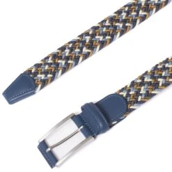 Anderson's Belts Woven Belt - Multi/Blue -Emporio Clothing Shop andersons belts woven belt multi blue p32775 175334 image