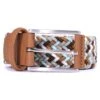 Anderson's Belts Woven Belt - Sky/Tan -Emporio Clothing Shop andersons belts woven belt sky tan p55066 766519 image