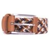 Anderson's Belts Woven Belt - Tan/Navy -Emporio Clothing Shop andersons belts woven belt tan navy p55067 766474 image