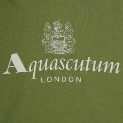 Aquascutum Large Logo Hoodie - Army Green -Emporio Clothing Shop aquascutum large logo hoodie army green p60604 892467 image