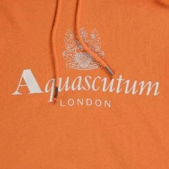 Aquascutum Large Logo Hoodie - Rust -Emporio Clothing Shop aquascutum large logo hoodie rust p60605 892515 image