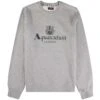 Aquascutum Large Logo Sweatshirt - Grey Mel -Emporio Clothing Shop aquascutum large logo sweatshirt grey mel p60614 892575 image