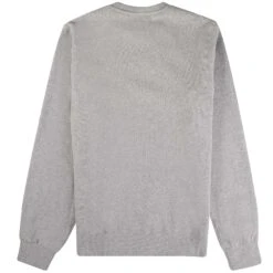 Aquascutum Large Logo Sweatshirt - Grey Mel -Emporio Clothing Shop aquascutum large logo sweatshirt grey mel p60614 892593 image