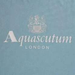 Aquascutum Large Logo T-Shirt - Avio -Emporio Clothing Shop aquascutum large logo t shirt avio p60630 892635 image