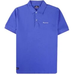 Aquascutum Logo Polo Shirt - Royal Blue