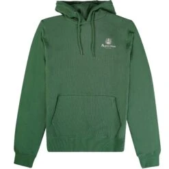 Aquascutum Small Logo Hoodie - Hunter Green