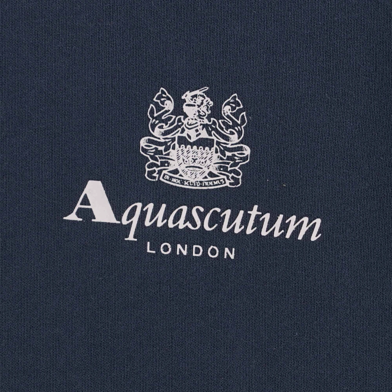 Aquascutum Small Logo Hoodie - Navy 5 Aquascutum Small Logo Hoodie - Navy - Image 3