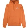 Aquascutum Small Logo Hoodie - Rust