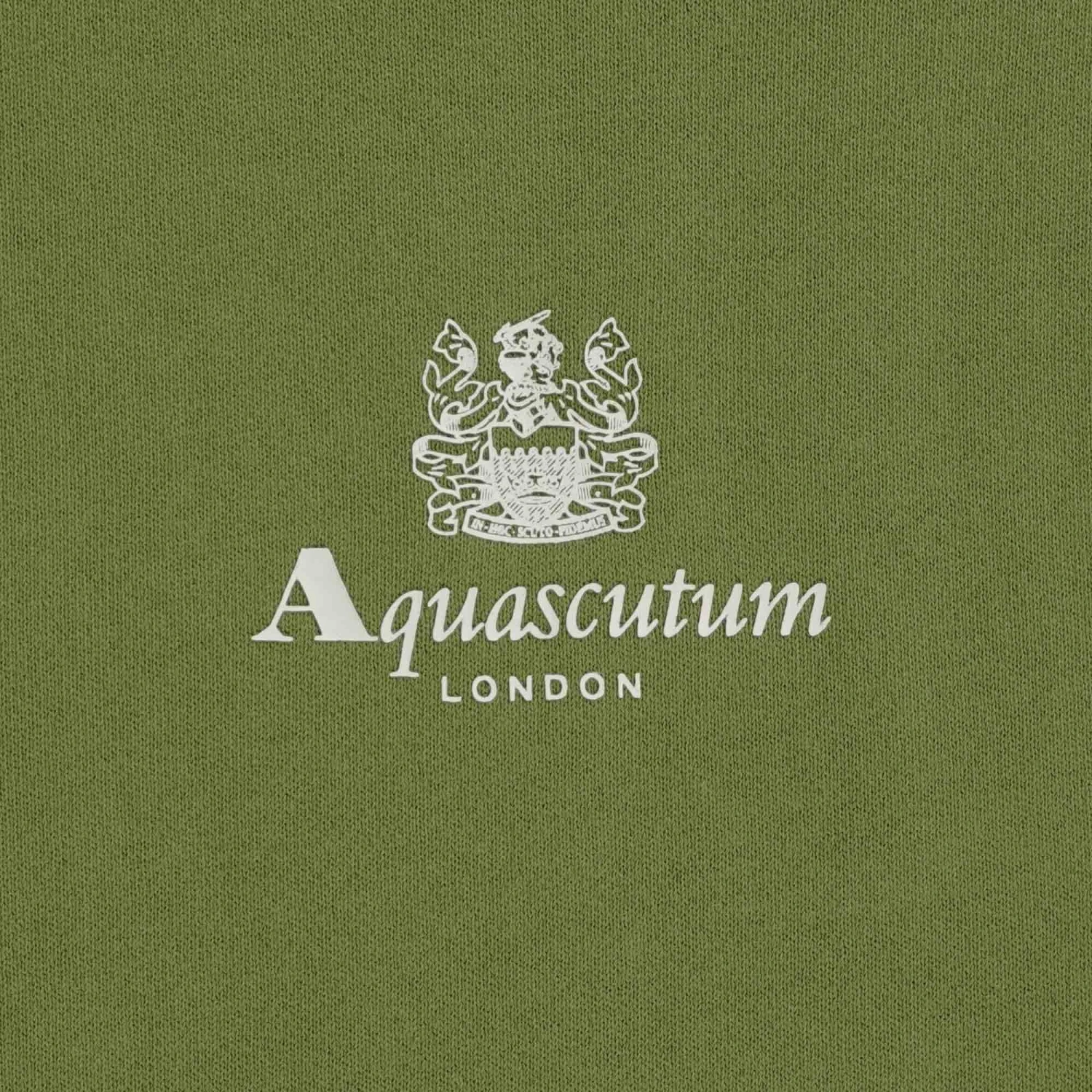Aquascutum Small Logo Sweatshirt - Army Green 5 Aquascutum Small Logo Sweatshirt - Army Green - Image 3