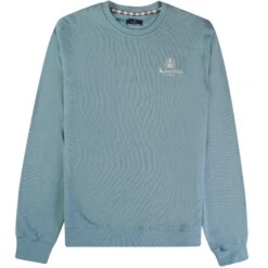Aquascutum Small Logo Sweatshirt - Avio
