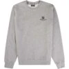 Aquascutum Small Logo Sweatshirt - Grey Mel -Emporio Clothing Shop aquascutum small logo sweatshirt grey mel p60621 892239 image