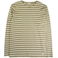Armor-Lux Armor Lux Breton Striped T-Shirt - Oliva