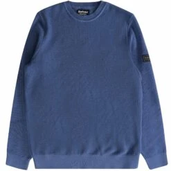 Barbour International Drive Crew Neck Sweater - Blue Horizon