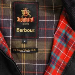 Barbour X Baracuta Brown Wax Jacket - Black -Emporio Clothing Shop barbour x baracuta brown wax jacket black p60838 898877 image