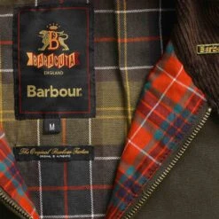 Barbour X Baracuta Brown Wax Jacket - Olive -Emporio Clothing Shop barbour x baracuta brown wax jacket olive p60839 898919 image