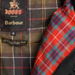 Barbour X Baracuta Clayton Wax Jacket - Black -Emporio Clothing Shop barbour x baracuta clayton wax jacket black p60836 898823 image