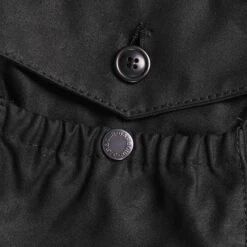 Barbour X Baracuta Clayton Wax Jacket - Black -Emporio Clothing Shop barbour x baracuta clayton wax jacket black p60836 898835 image