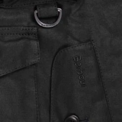 Barbour X Baracuta Clayton Wax Jacket - Black -Emporio Clothing Shop barbour x baracuta clayton wax jacket black p60836 898841 image