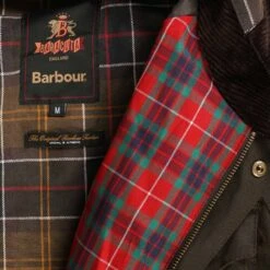 Barbour X Baracuta Clayton Wax Jacket - Olive -Emporio Clothing Shop barbour x baracuta clayton wax jacket olive p60837 898775 image