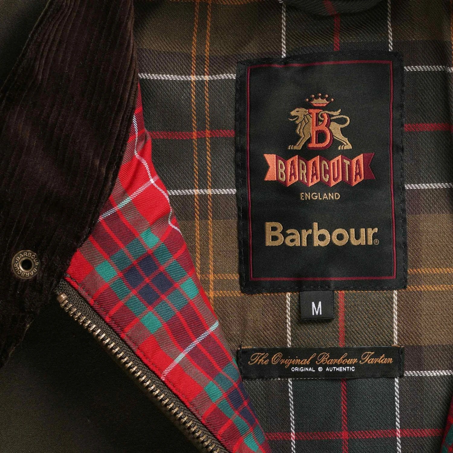 Barbour X Baracuta Porton Wax Jacket - Olive 4 Barbour X Baracuta Porton Wax Jacket - Olive - Image 3
