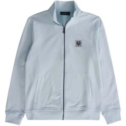 Belstaff Full Zip Sweatshirt - Sky Blue