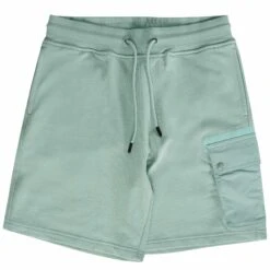 Belstaff Tide Sweat Shorts - Steel Green