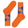 Burlington Socks Manchester Mercerised Cotton Socks - Coral/Blue -Emporio Clothing Shop burlington socks manchester mercerised cotton socks coral blue p49744 648825 image