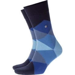 Burlington Socks Navy & Blue Clyde Socks -Emporio Clothing Shop burlington socks navy blue clyde socks p32612 255836 image