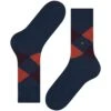 Burlington Socks Preston Socks - Navy And Orange -Emporio Clothing Shop burlington socks preston socks navy and orange p61011 908492 image