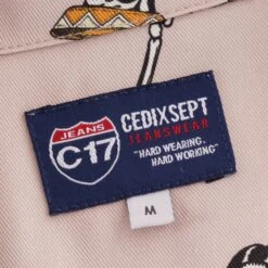 C17 - Cedixsept Jeans Dance Of The Dead Shirt - Ecru -Emporio Clothing Shop c17 cedixsept jeans dance of the dead shirt ecru p45889 496587 image