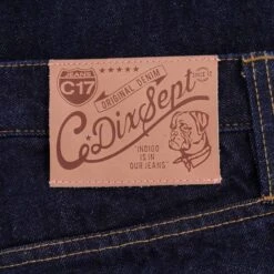 C17 - Cedixsept Jeans Kaihara C-Tapered Cropped Leg Fit Japanese Selvedge Denim Jeans - Indigo -Emporio Clothing Shop c17 cedixsept jeans kaihara c tapered cropped leg fit japanese selvedge denim jeans indigo p49598 630928 image