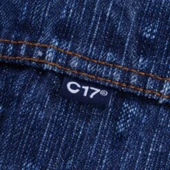 C17 - Cedixsept Jeans Mandarin Collar Kuroki Japanese Selvedge Denim Jacket - Stone Wash -Emporio Clothing Shop c17 cedixsept jeans mandarin collar kuroki japanese selvedge denim jacket stone wash p49239 622704 image
