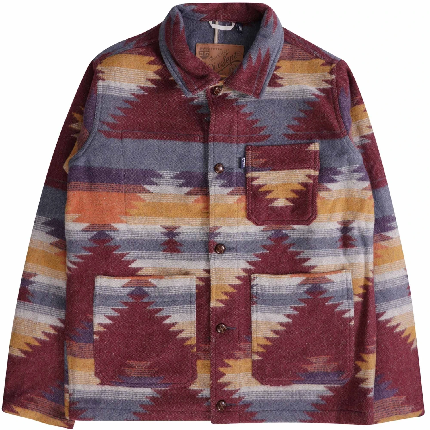 C17 - Cedixsept Jeans Navajo Blanket Overshirt - Burnt Orange 3 C17 - Cedixsept Jeans Navajo Blanket Overshirt - Burnt Orange