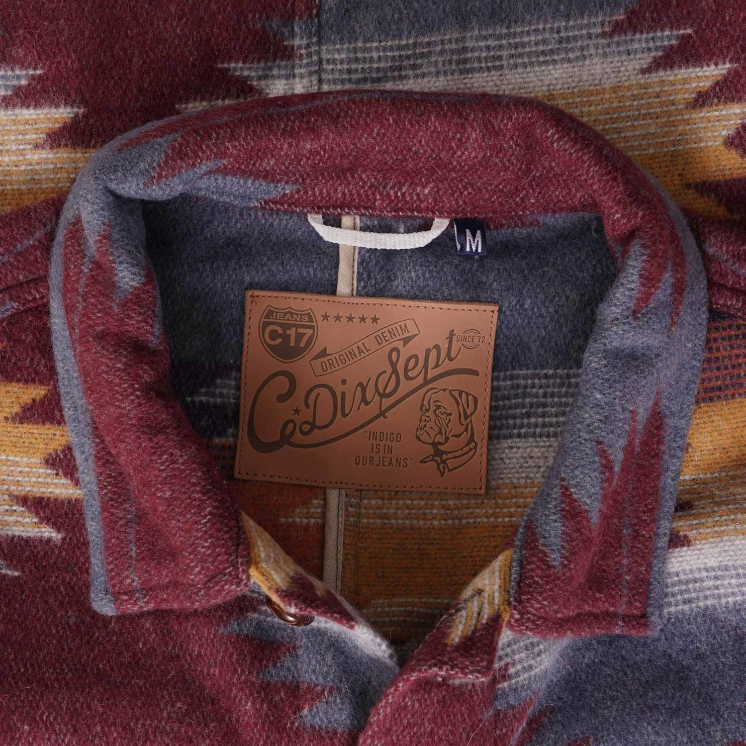C17 - Cedixsept Jeans Navajo Blanket Overshirt - Burnt Orange 4 C17 - Cedixsept Jeans Navajo Blanket Overshirt - Burnt Orange - Image 2