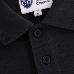 C17 - Cedixsept Jeans Oxford Pique Polo - Black -Emporio Clothing Shop c17 cedixsept jeans oxford pique polo black p49915 651410 image