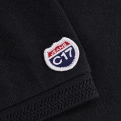 C17 - Cedixsept Jeans Oxford Pique Polo - Black -Emporio Clothing Shop c17 cedixsept jeans oxford pique polo black p49915 651415 image